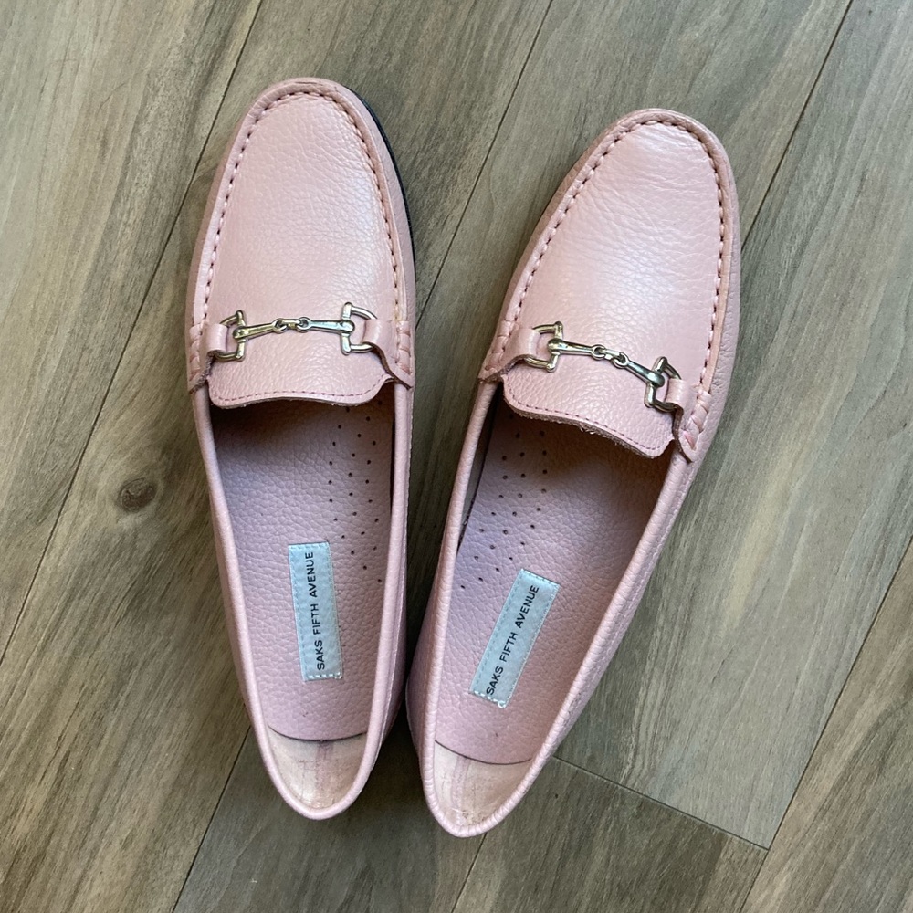 Leather horsebit loafers driving shoes slip on